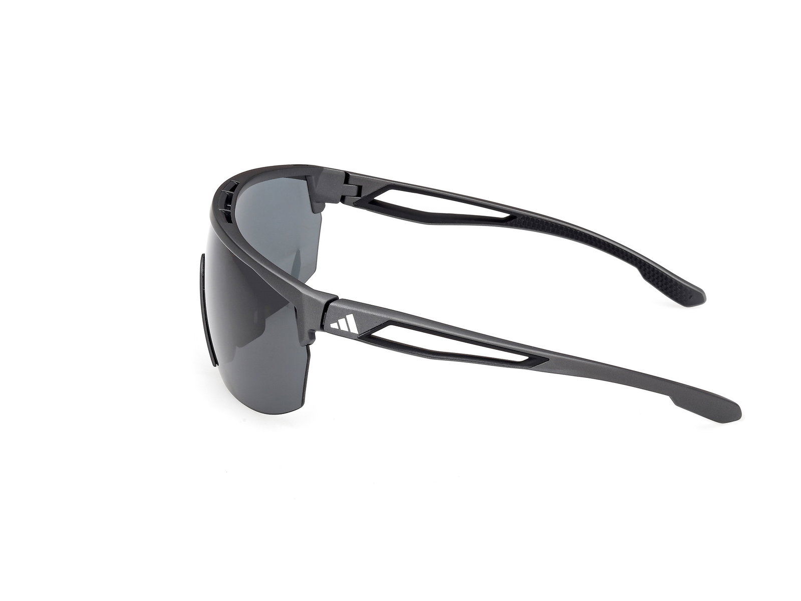 Das Bild zeigt die Bügel der Adidas Sport Sonnenbrille SP0099 02A.